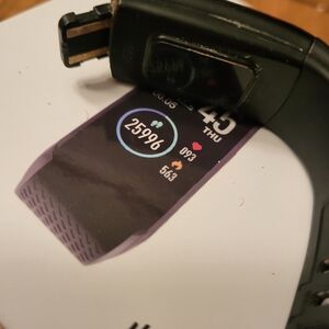 Black Fitness Tracker Watch